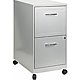 2-Drawer Mobile File Cart Steel - White